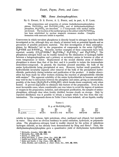 783. Some aminophosphines