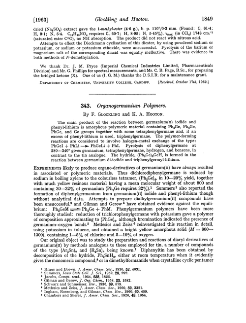 343. Organogermanium polymers