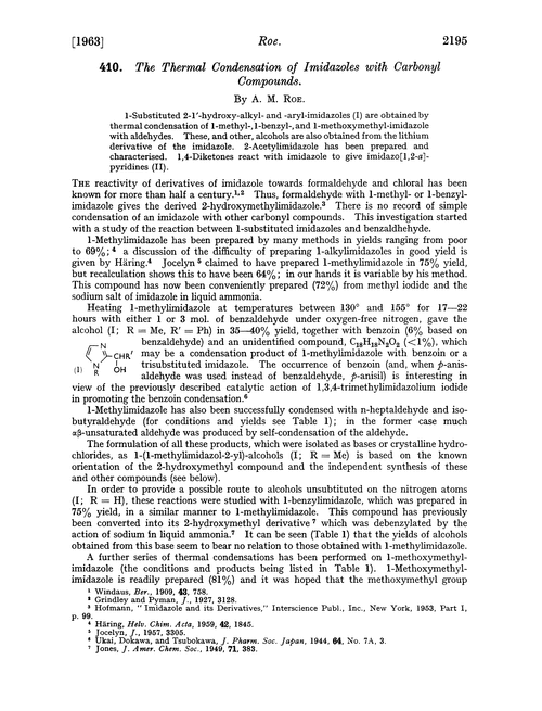 410. The thermal condensation of imidazoles with carbonyl compounds