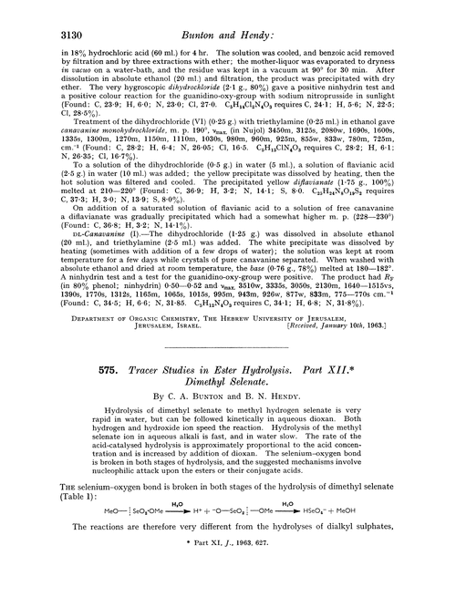 575. Tracer studies in ester hydrolysis. Part XII. Dimethyl selenate