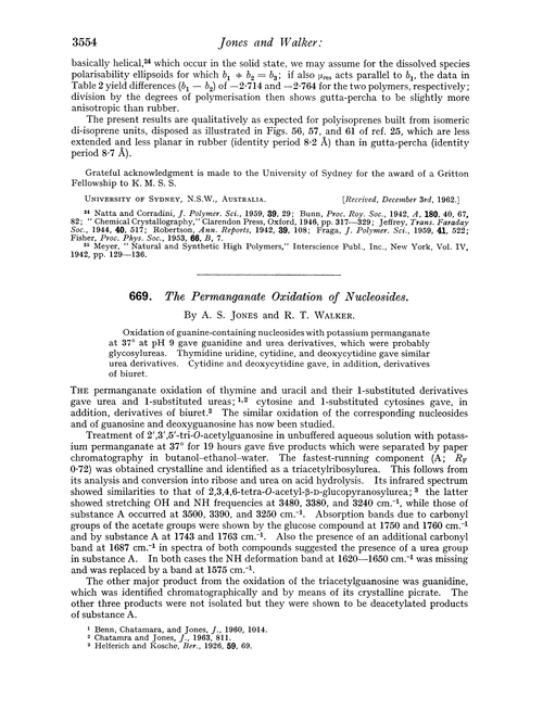 669. The permanganate oxidation of nucleosides