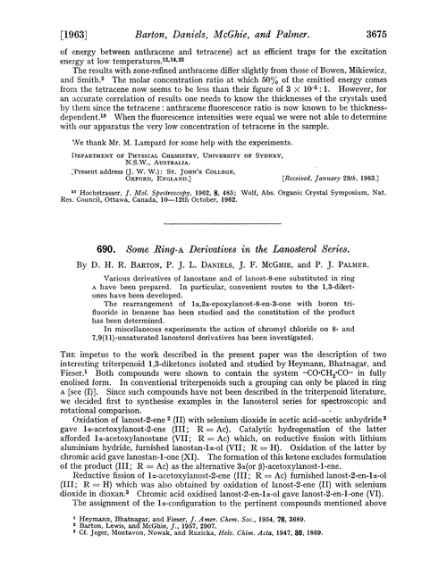 690. Some ring-A derivatives in the lanosterol series