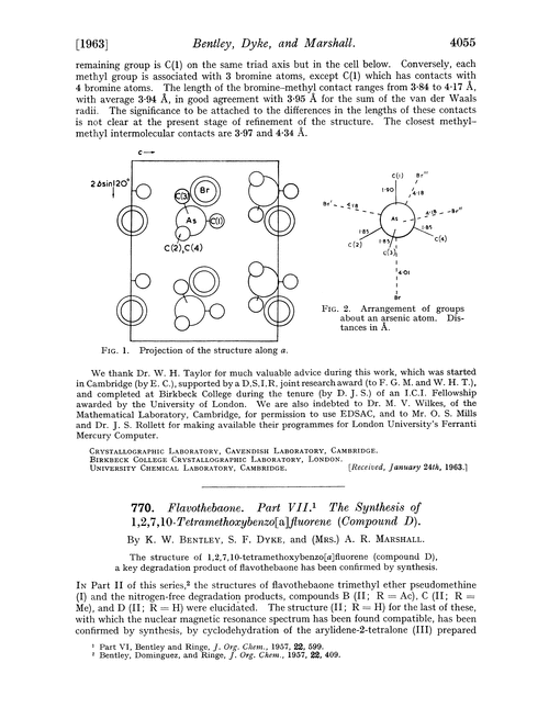 770. Flavothebaone. Part VII. The synthesis of 1,2,7,10-tetramethoxybenzo[a]fluorene (compound D)