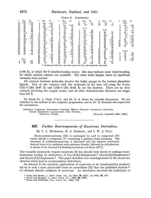 837. Further rearrangements of eucarvone derivatives