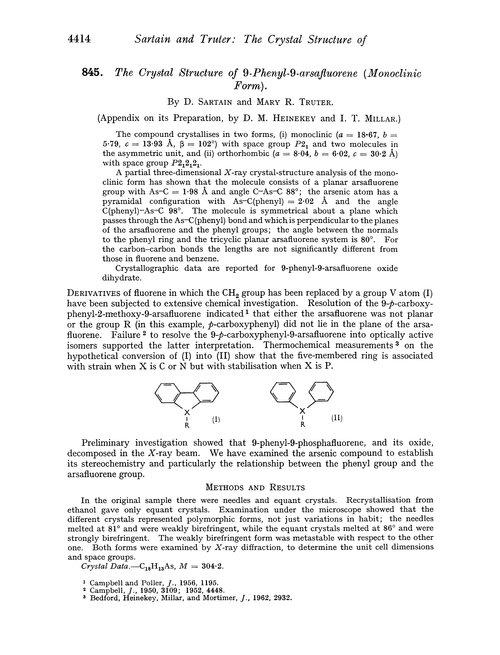 845. The crystal structure of 9-phenyl-9-arsafluorene (monoclinic form)