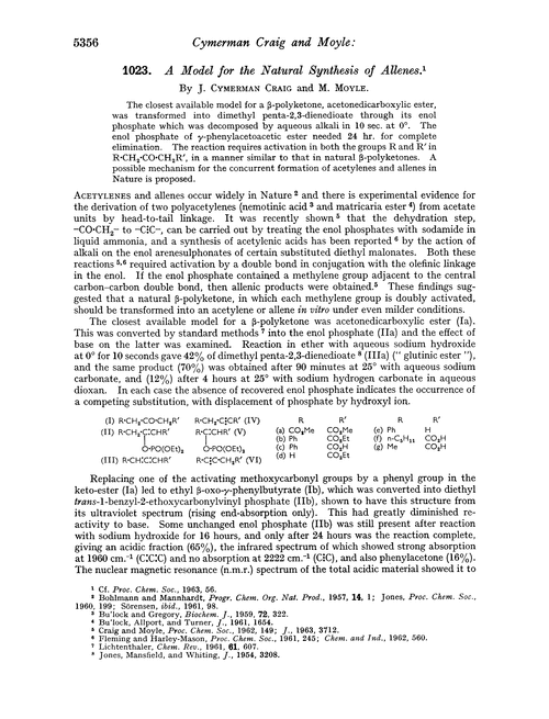 1023. A model for the natural synthesis of allenes