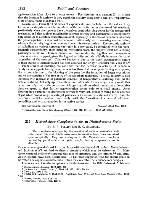 215. Meisenheimer complexes in the m-dinitrobenzene series