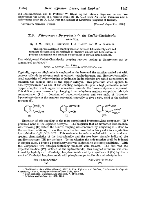 218. Nitrogeneous by-products in the Cadiot–Chodkiewicz reaction