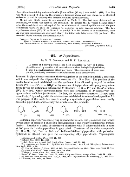 459. Δ1-piperideines