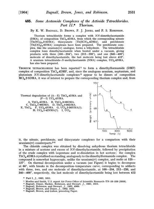 485. Some acetamide complexes of the actinide tetrachlorides. Part II. Thorium