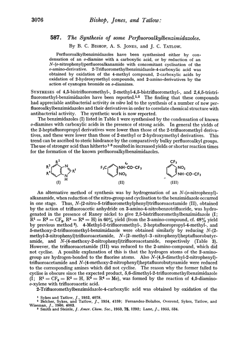 587. The synthesis of some perfluoroalkylbenzimidazoles