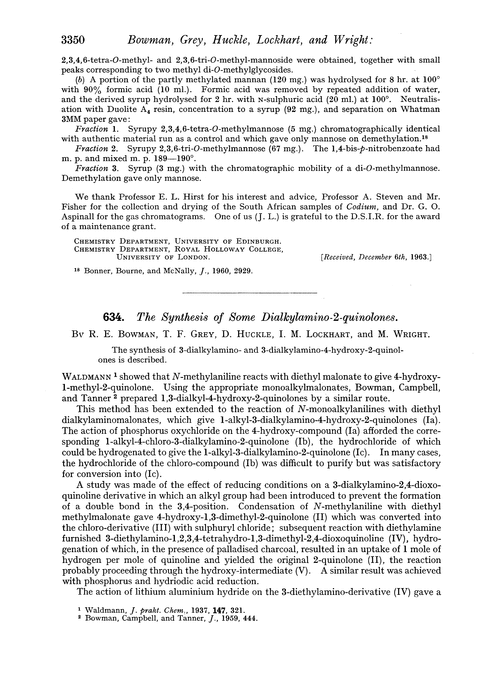 634. The synthesis of some dialkylamino-2-quinolones