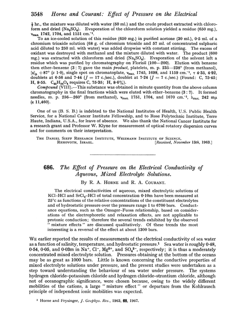 686. The effect of pressure on the electrical conductivity of aqueous, mixed electrolyte solutions