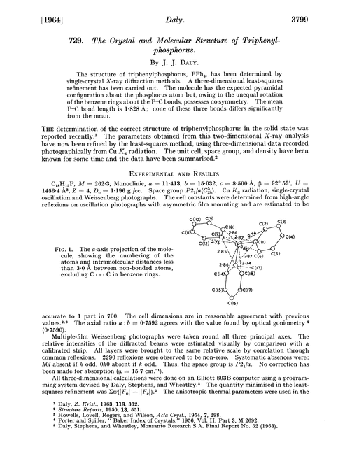 729. The crystal and molecular structure of triphenylphosphorus