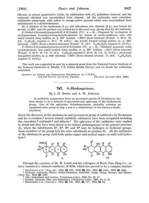 747. Θ-Rhodomycinone
