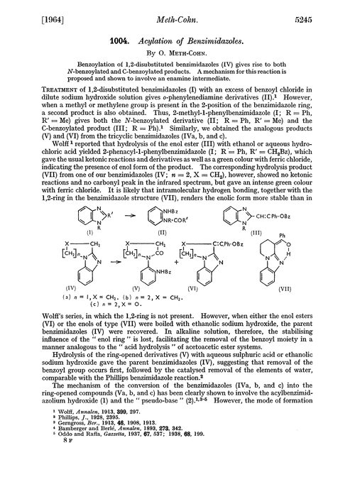1004. Acylation of benzimidazoles