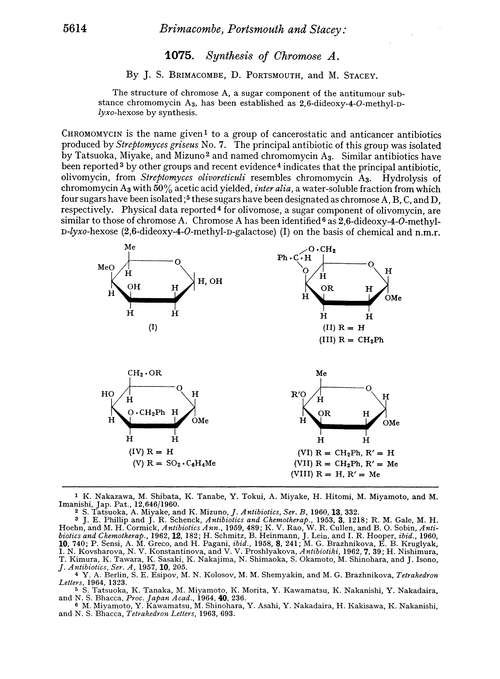 1075. Synthesis of chromose A