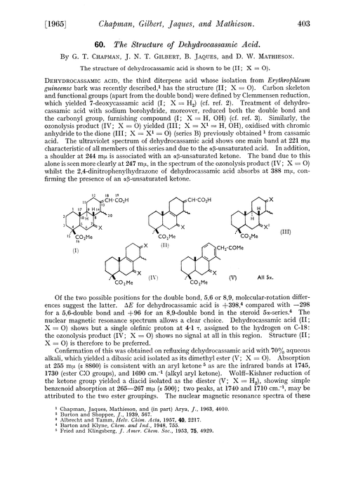 60. The structure of dehydrocassamic acid