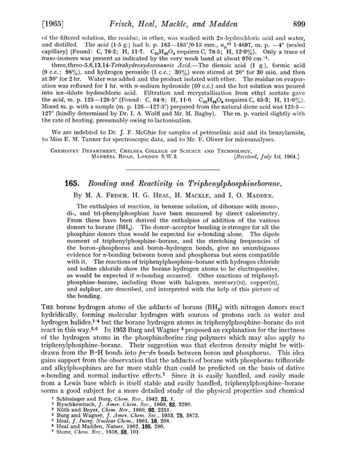 165. Bonding and reactivity in triphenylphosphineborane
