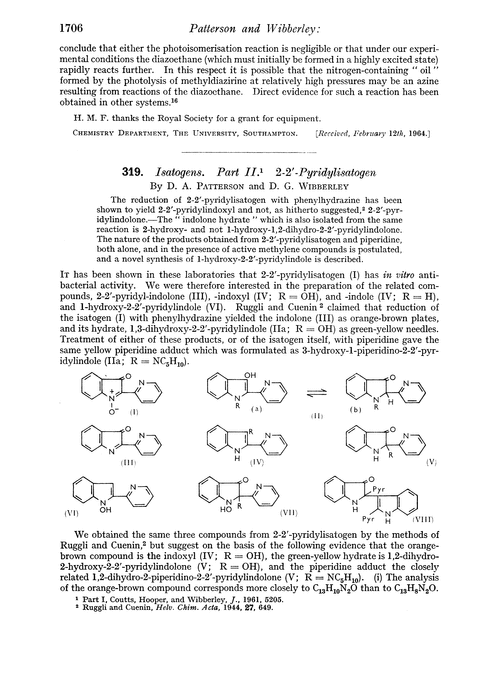 319. Isatogens. Part II. 2-2′-Pyridylisatogen