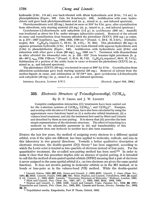 333. Electronic structure of trimethylenemethyl, C(CH2)3