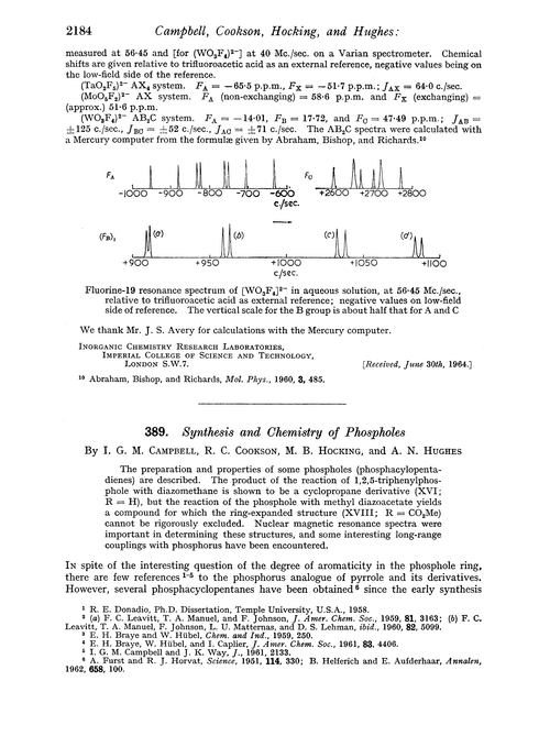 389. Synthesis and chemistry of phospholes