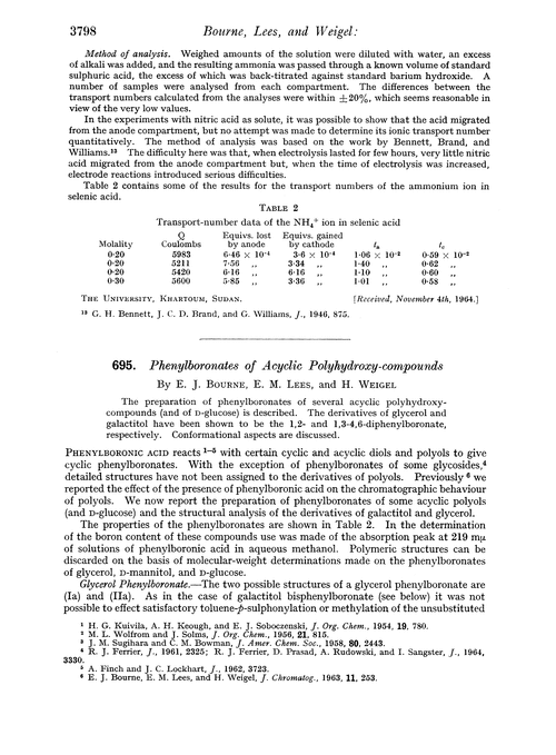 695. Phenylboronates of acyclic polyhydroxy-compounds