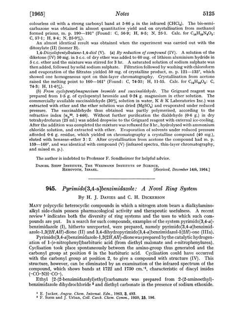 945. Pyrimido[3,4-a]benzimidazole: a novel ring system