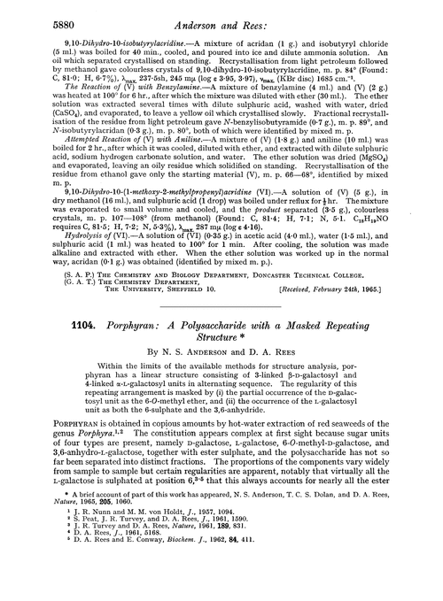 1104. Porphyran: a polysaccharide with a masked repeating structure
