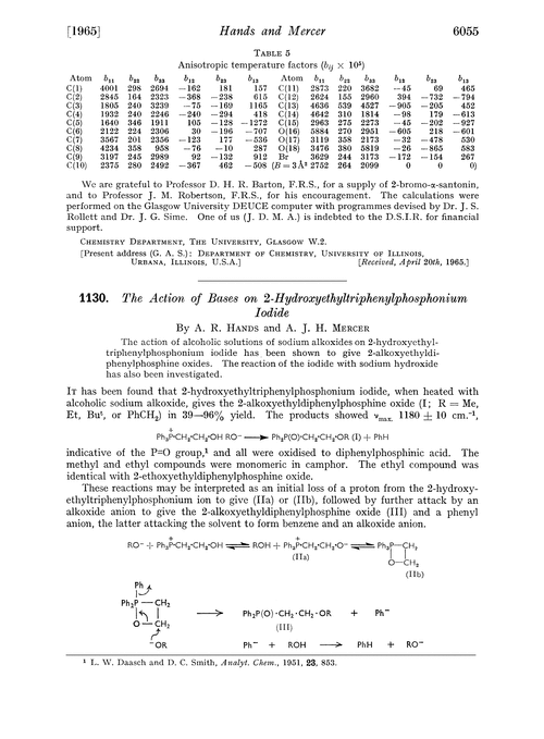 1130. The action of bases on 2-hydroxyethyltriphenylphosphonium iodide