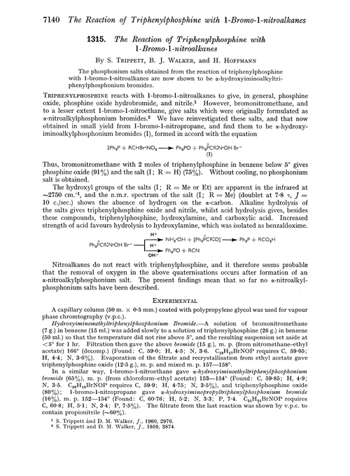 1315. The reaction of triphenylphosphine with 1-bromo-1-nitroalkanes