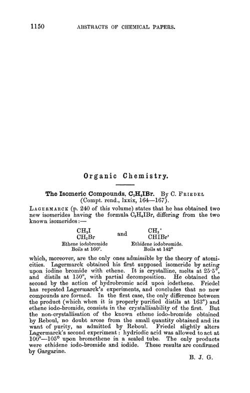 Organic chemistry