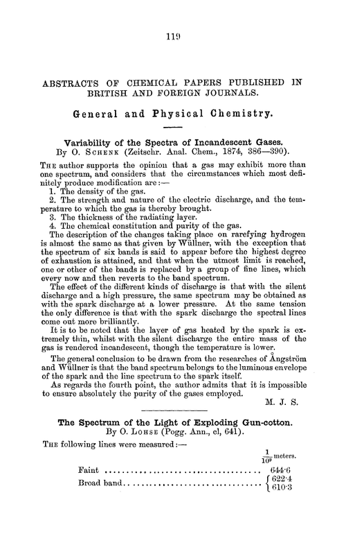 General and physical chemistry