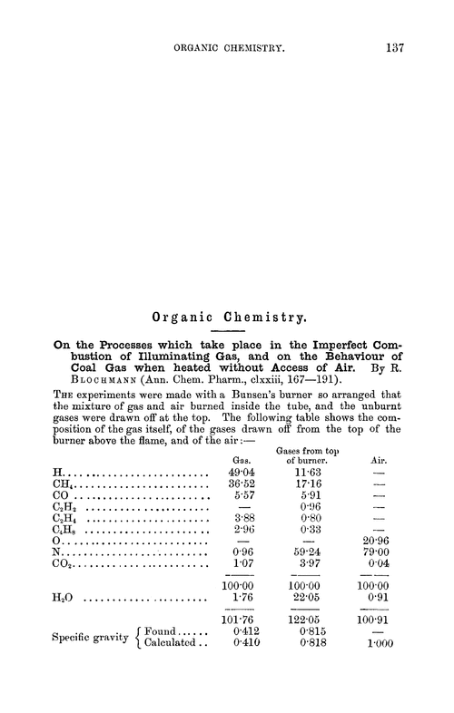Organic chemistry
