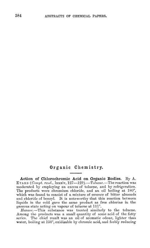 Organic chemistry