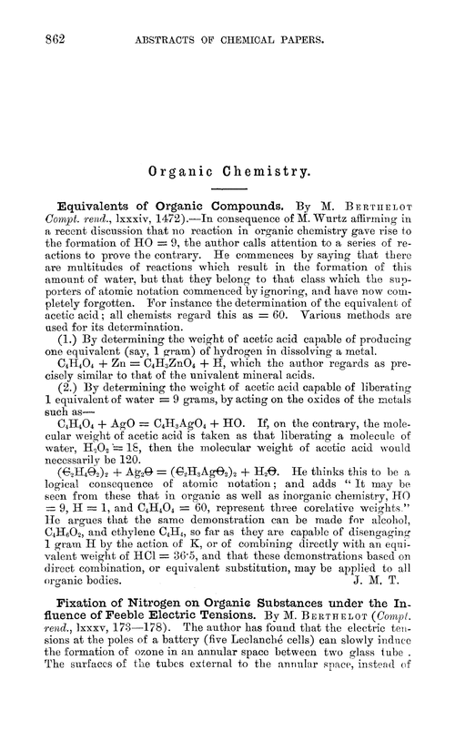 Organic chemistry