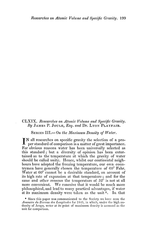 CLXIX. Researches on atomic volume and specific gravity