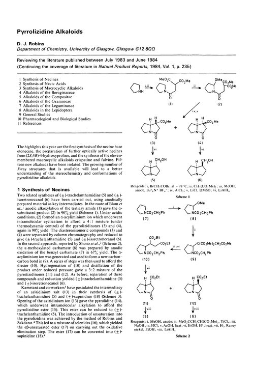 Pyrrolizidine alkaloids