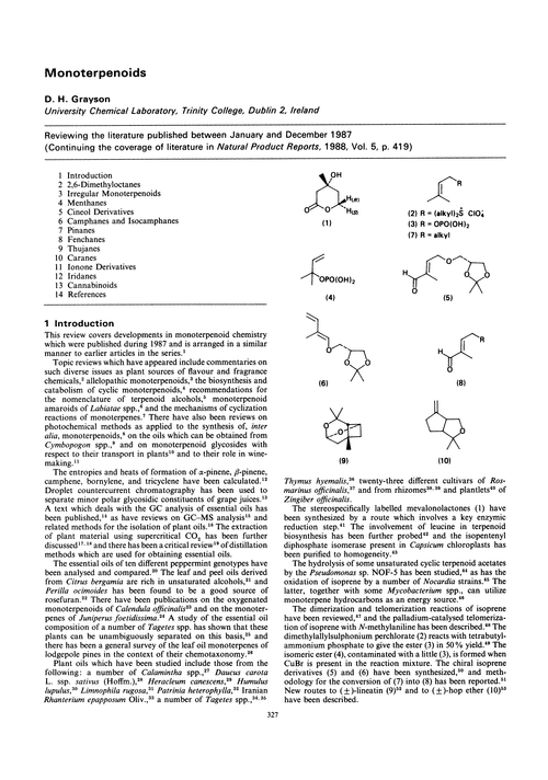 Monoterpenoids