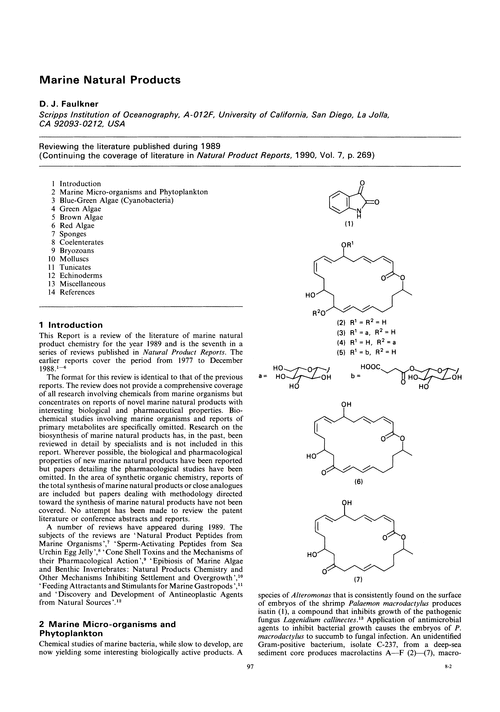 Marine natural products