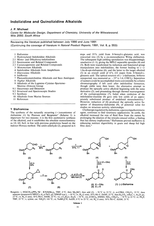 Indolizidine and quinolizidine alkaloids