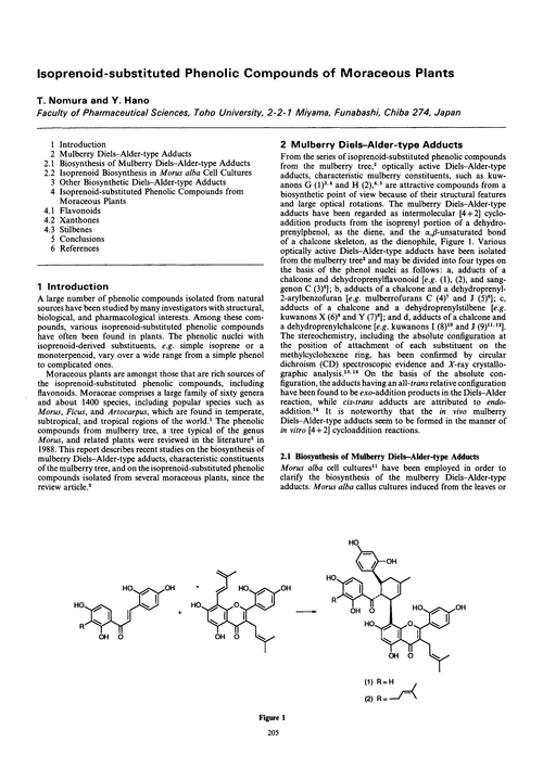 Isoprenoid-substituted phenolic compounds of moraceous plants