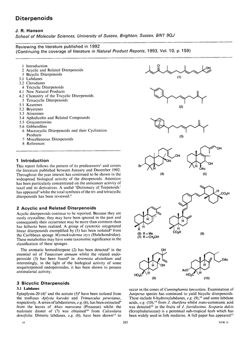 Diterpenoids