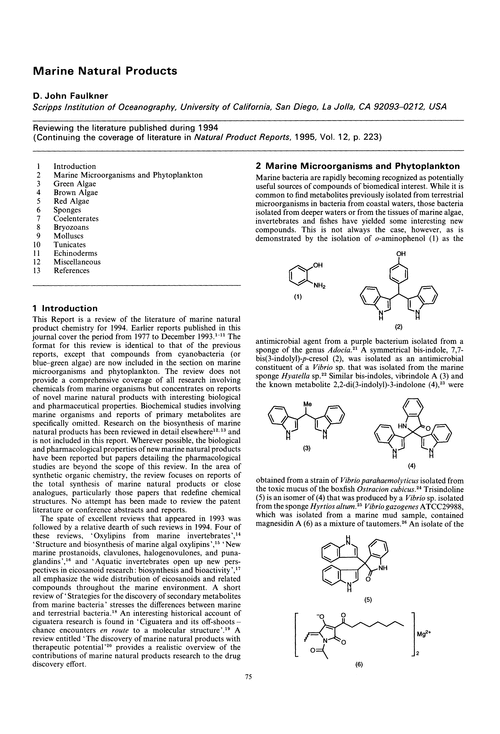 Marine natural products