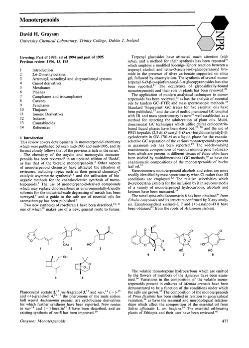 Monoterpenoids