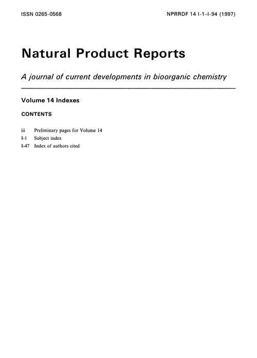 Contents pages