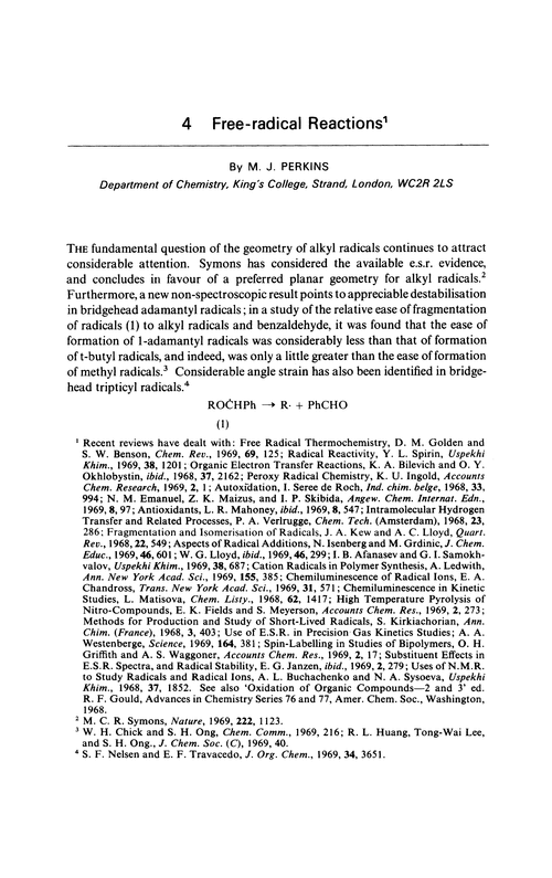 Chapter 4. Free-radical reactions