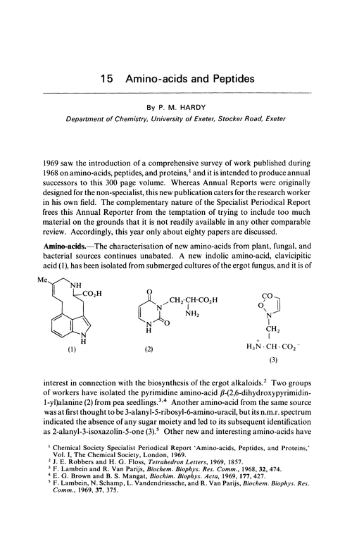Chapter 15. Amino-acids and peptides