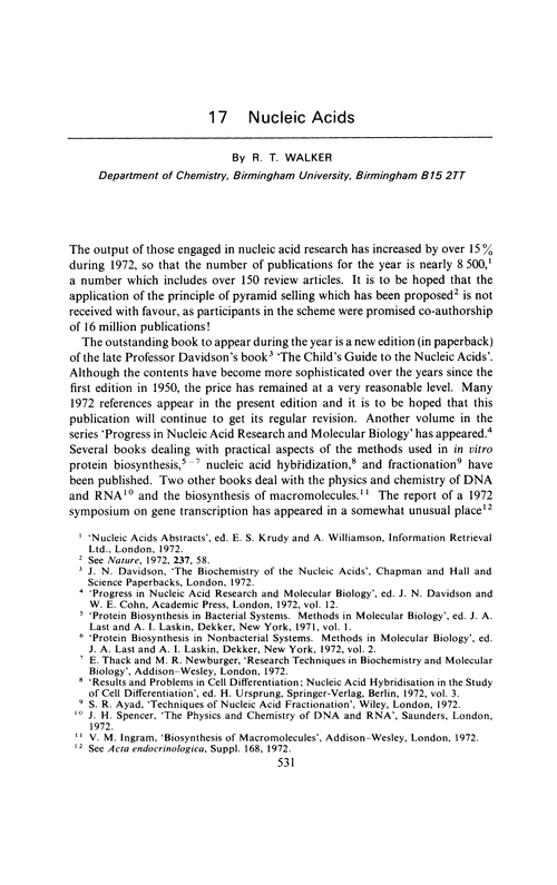 Chapter 17. Nucleic acids