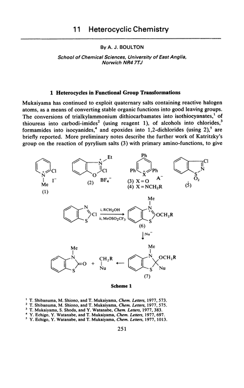 Chapter 11. Heterocyclic chemistry